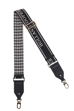 Holland Cooper Abbot Bag Strap Ecru Houndstooth Best