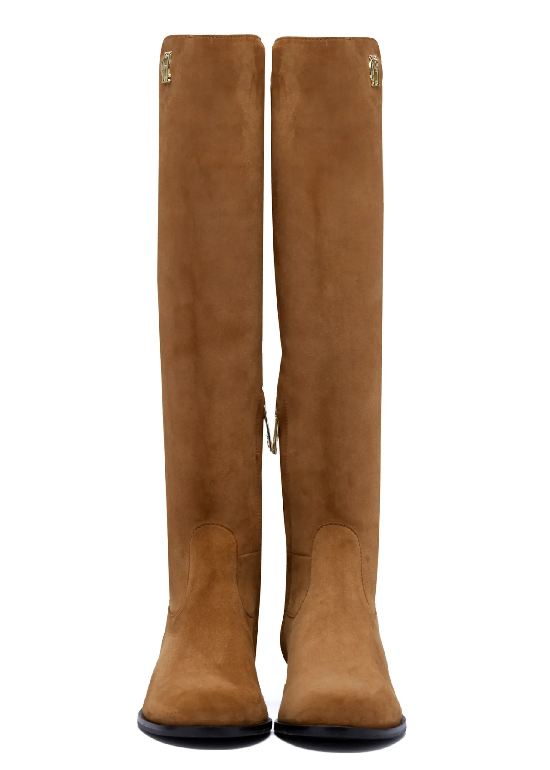 Holland Cooper Albany Knee Boot Tan Suede Outlet