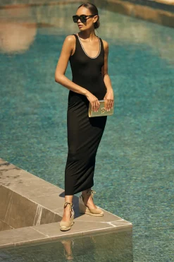 Holland Cooper Amber V-Neck Maxi Dress New