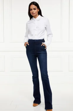 Holland Cooper Amoria Flared Jean Deep Indigo