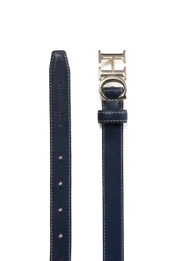 Holland Cooper Atelier Ultra Slim Belt Navy Hot