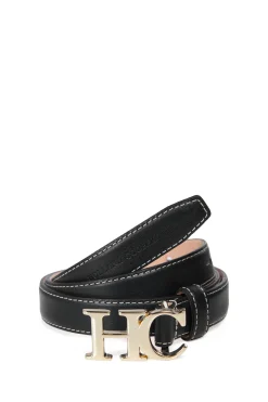 Holland Cooper Atelier Ultra Slim Belt Black Contast