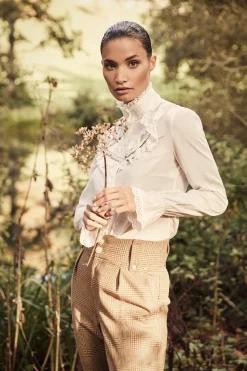 Holland Cooper Audley Lace Blouse Discount