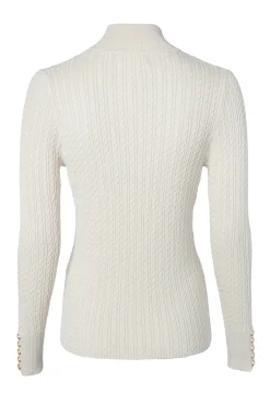 Holland Cooper Ava Half Zip Knit Almond New