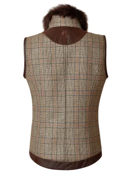 Holland Cooper Aviator Gilet Bourbon Tweed Hot
