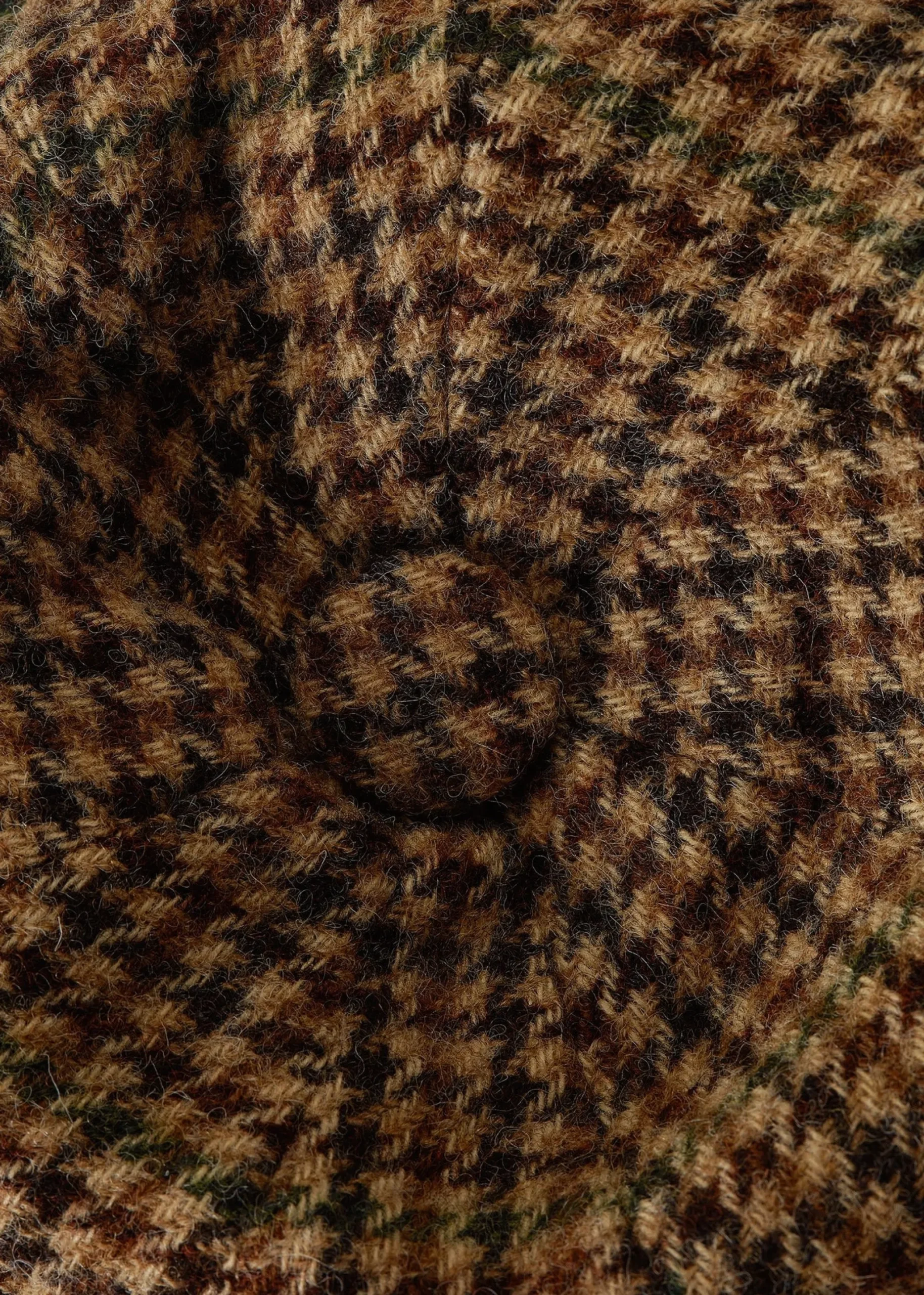 Holland Cooper Baker Boy Cap Hailes Green Tweed Discount