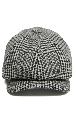 Holland Cooper Baker Boy Cap Prince of Wales Mono Online