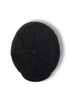 Holland Cooper Baker Boy Cap Black Tweed Online