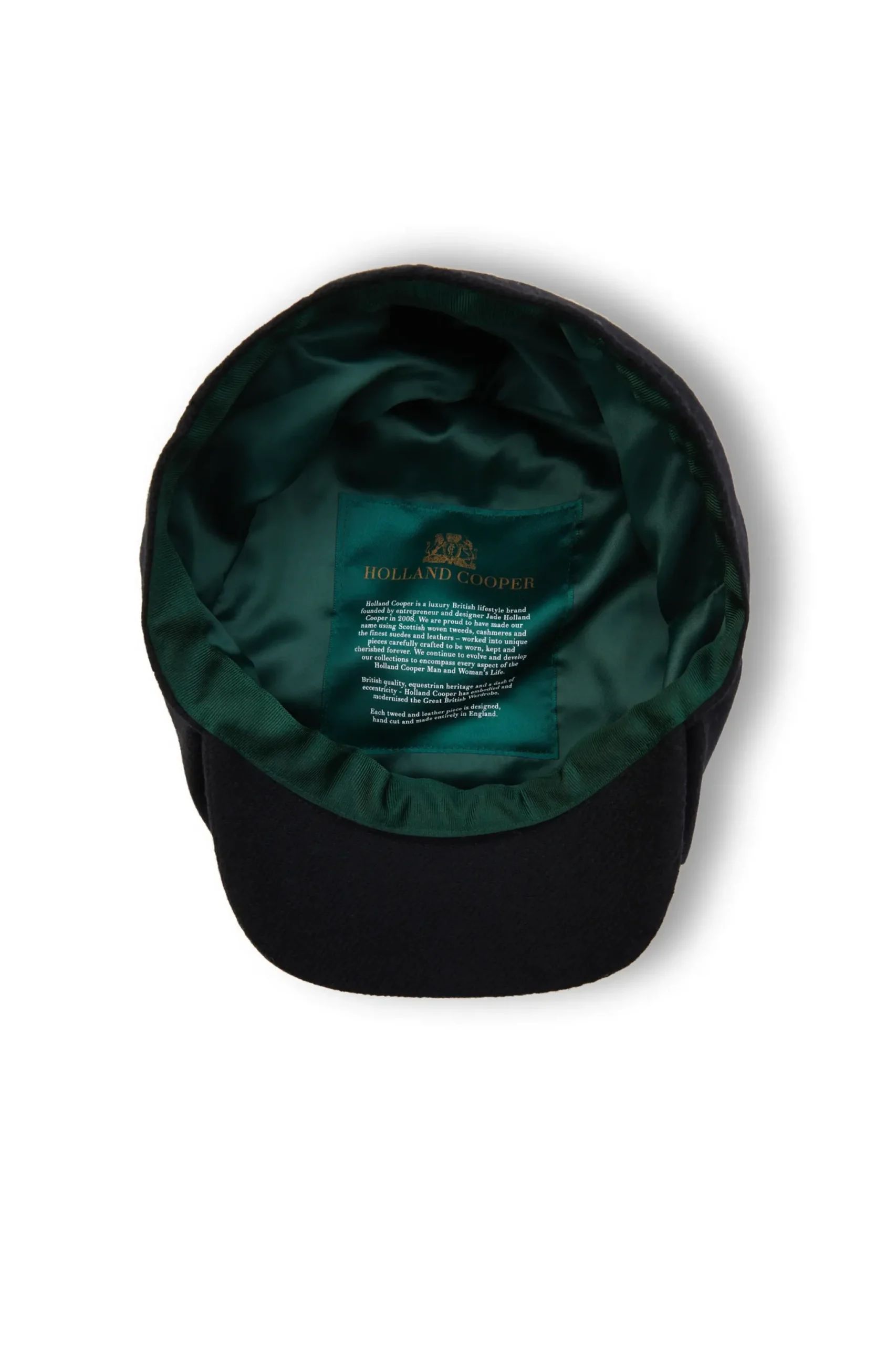 Holland Cooper Baker Boy Cap Black Tweed Online