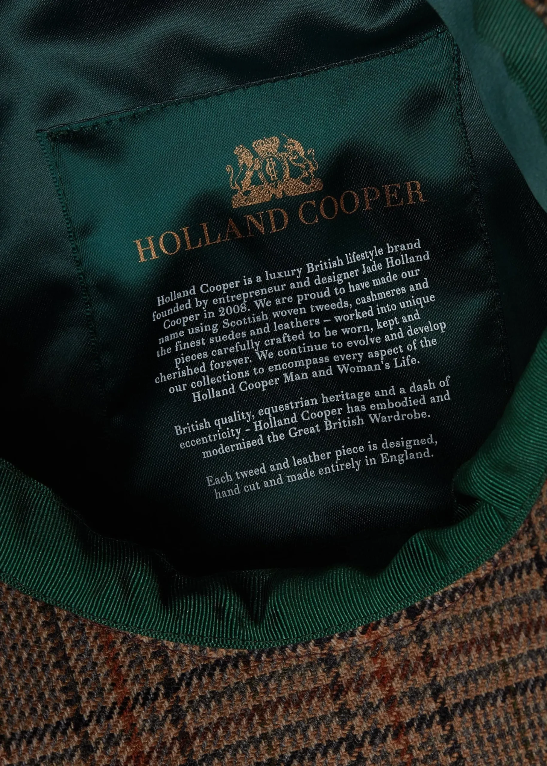 Holland Cooper Baker Boy Cap Bourbon Hot