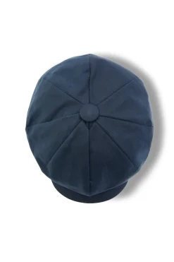 Holland Cooper Baker Boy Cap Navy Wax Best