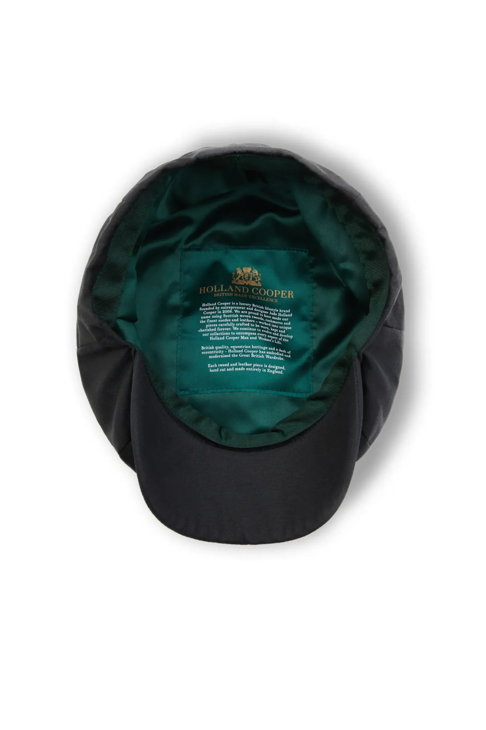 Holland Cooper Baker Boy Cap Black Wax Clearance
