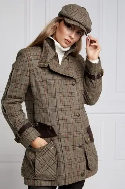 Holland Cooper Balmoral Field Coat Bourbon Tweed