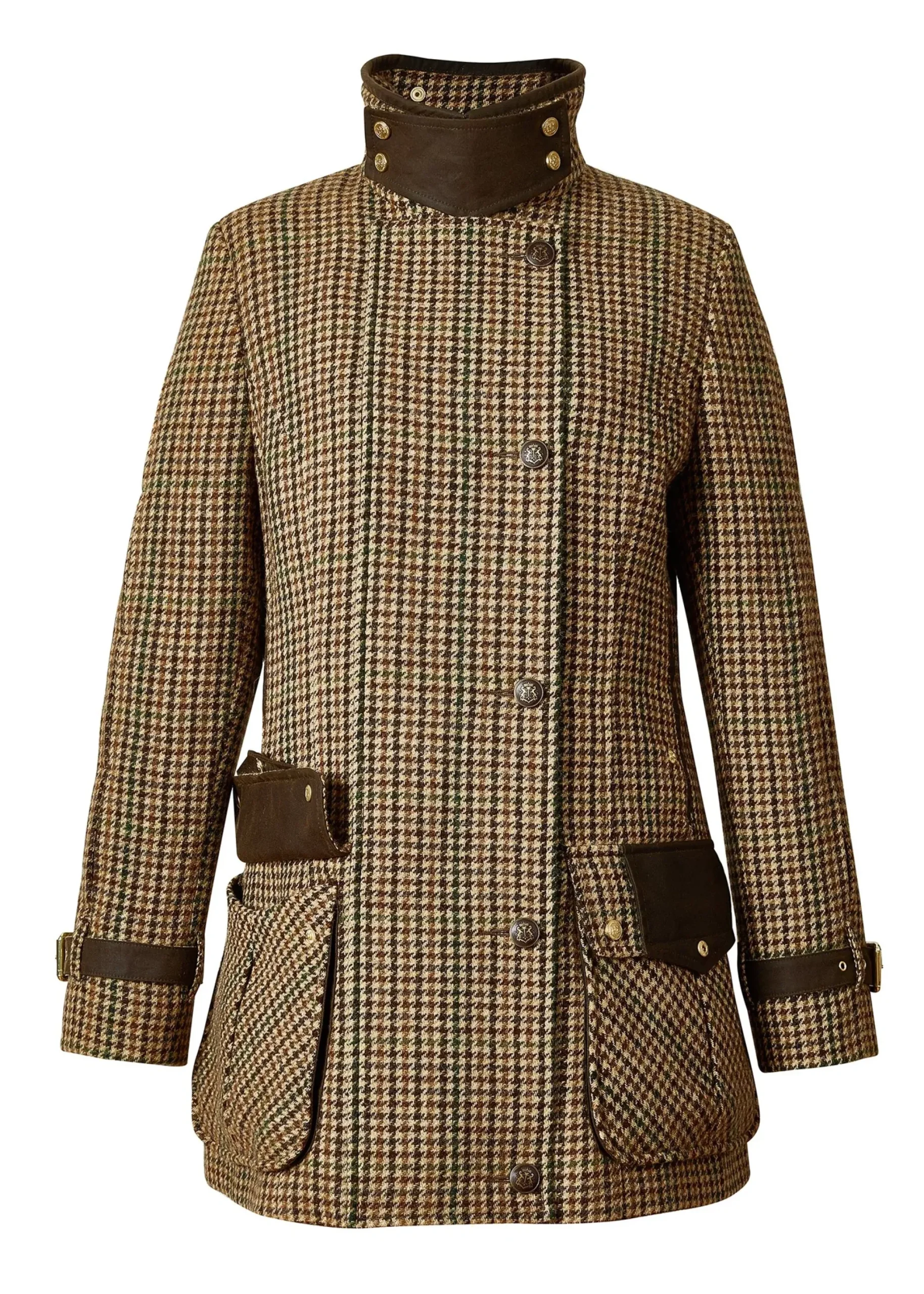 Holland Cooper Balmoral Field Coat Hailes Green Tweed Online