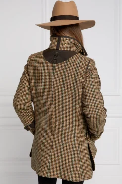 Holland Cooper Balmoral Field Coat Hailes Green Tweed Online