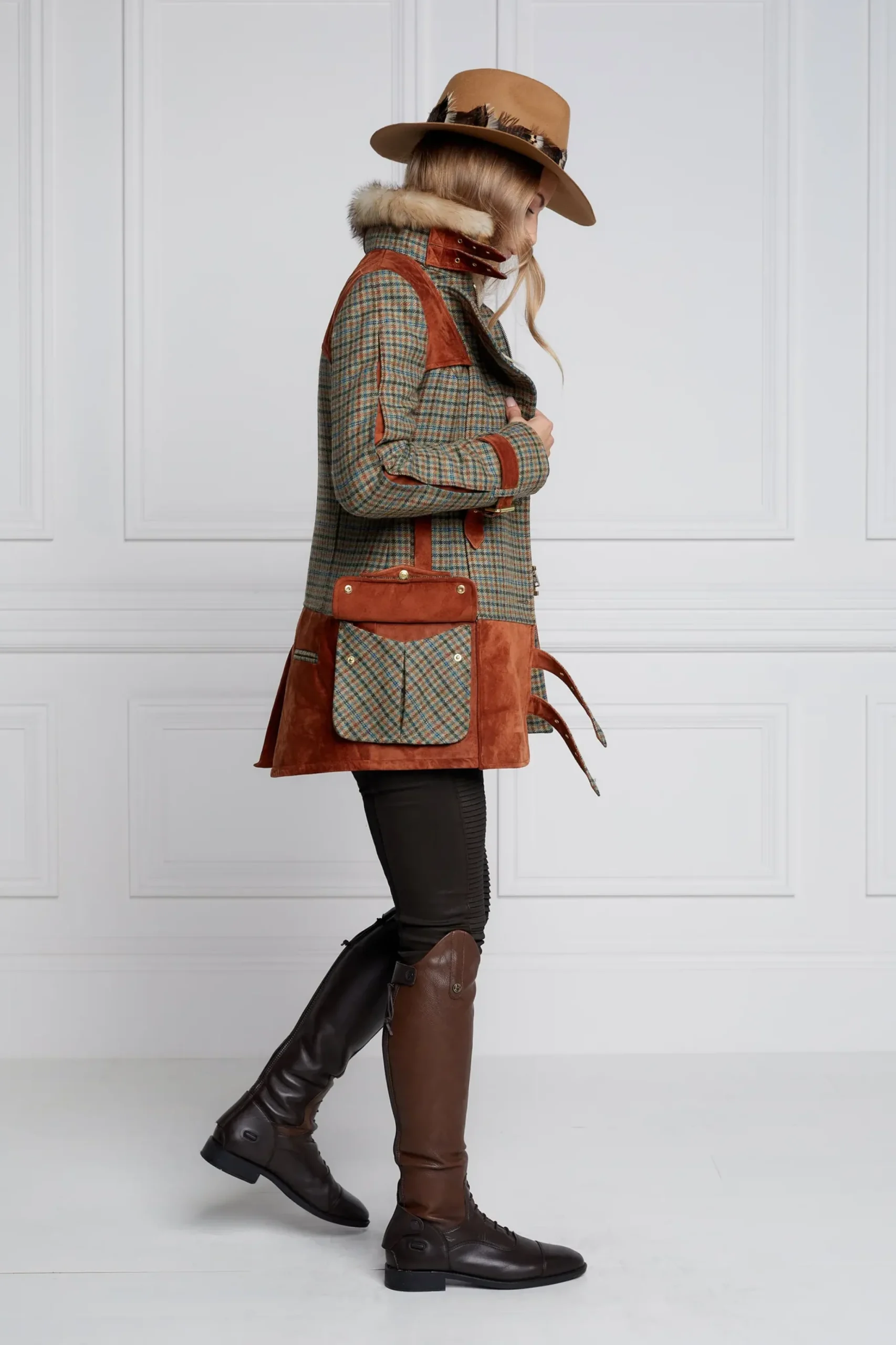 Holland Cooper Balmoral Field Jacket Bredon Tweed Online