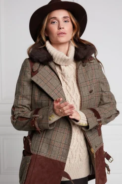 Holland Cooper Balmoral Field Jacket Bourbon Tweed Discount