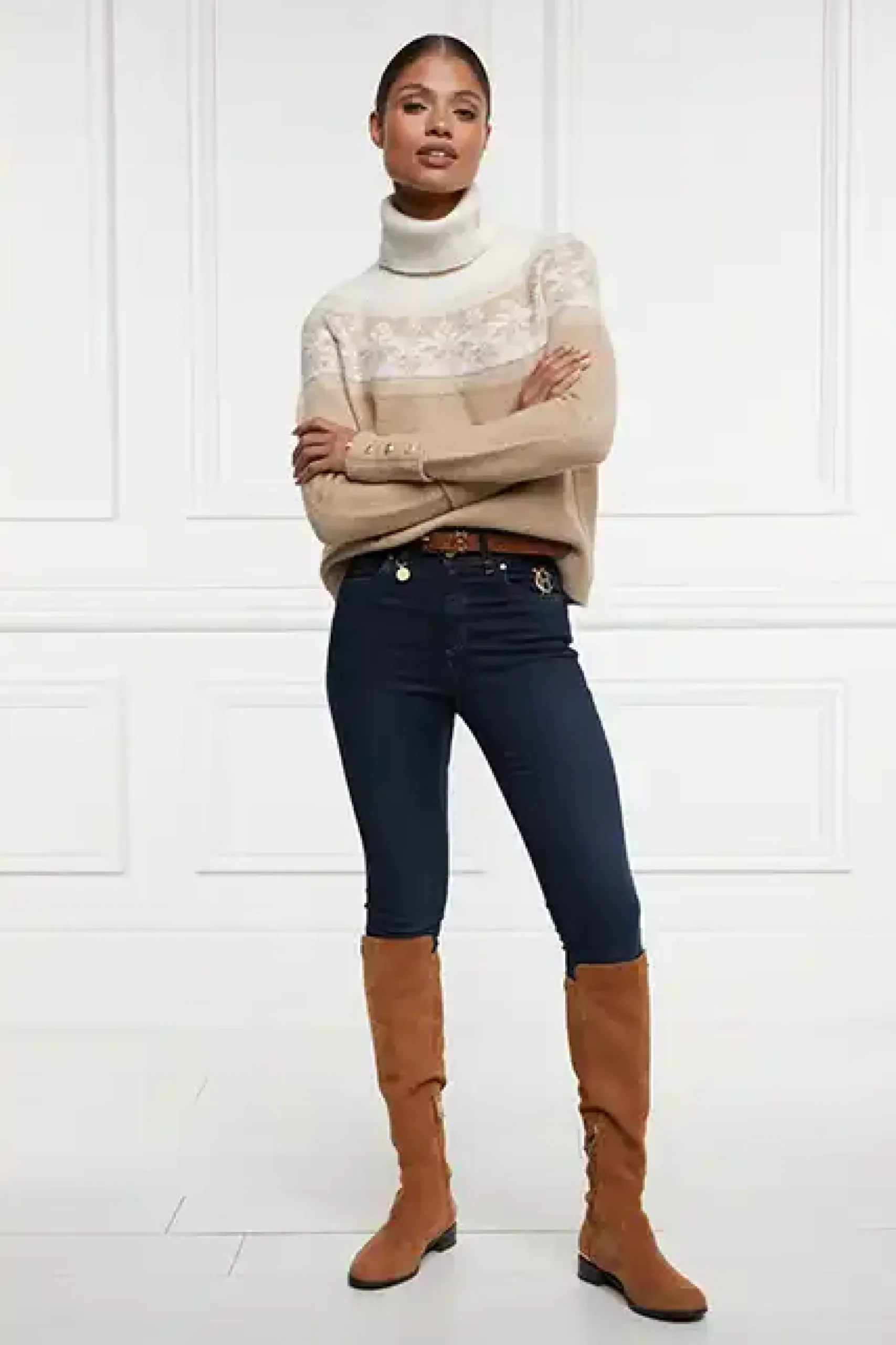 Holland Cooper Beatrice Knit Camel Discount