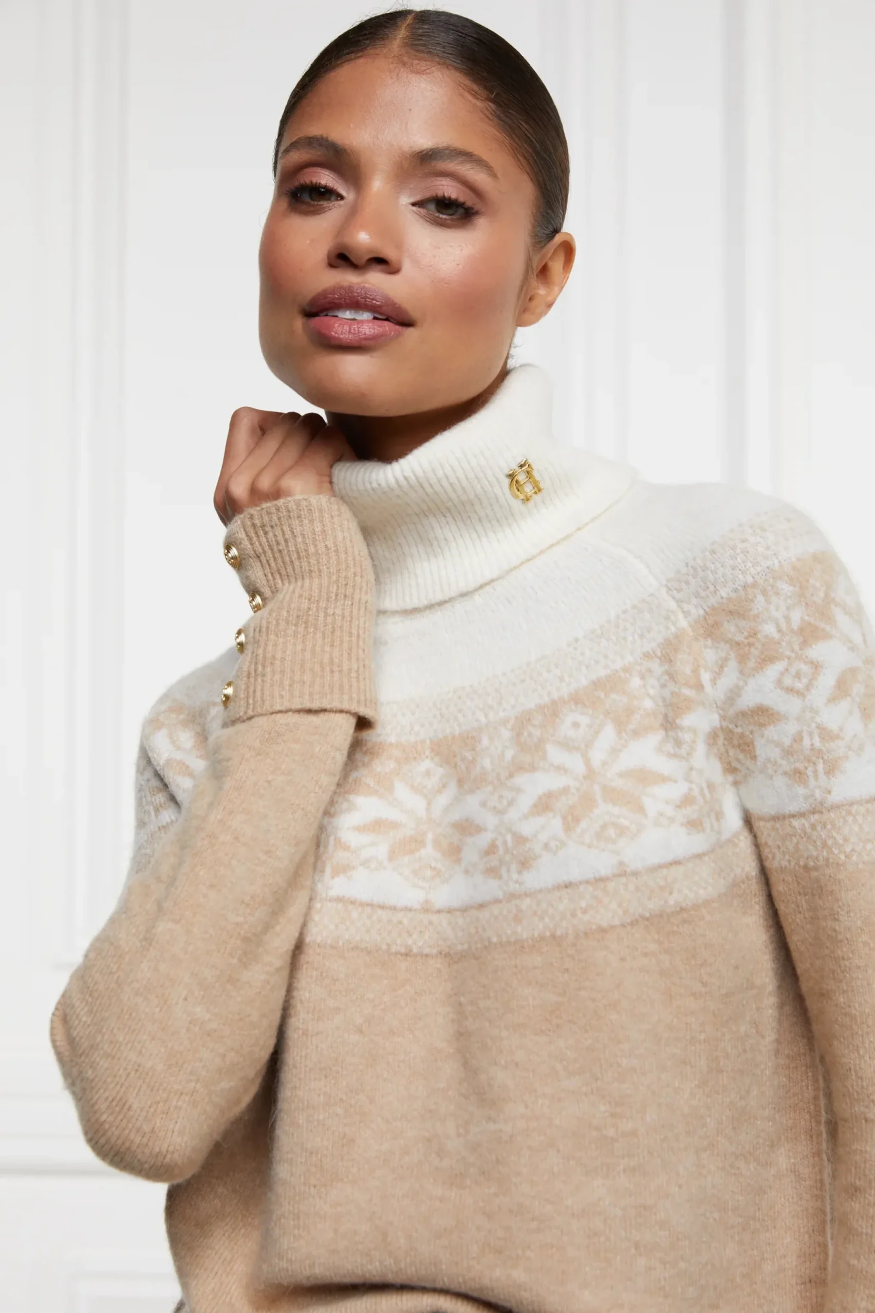Holland Cooper Beatrice Knit Camel Discount