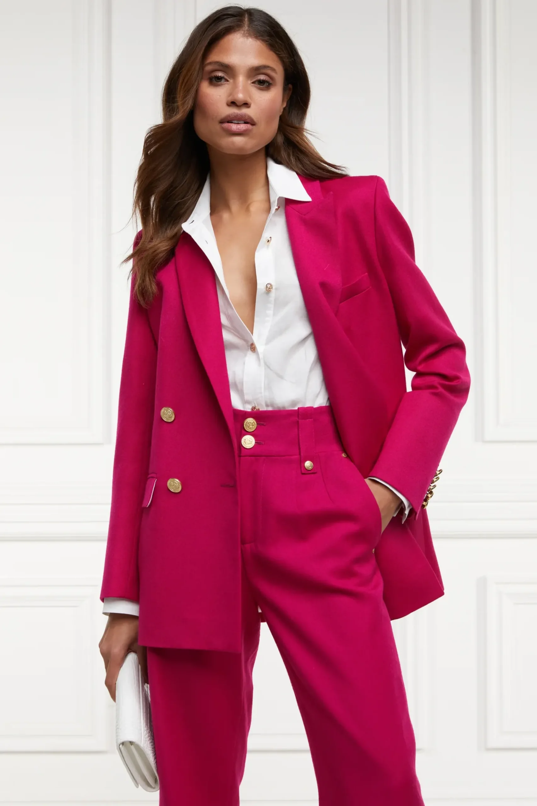 Holland Cooper Belgravia Blazer Hot Pink Barathea Outlet