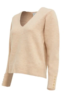 Holland Cooper Berkeley V-Neck Knit Camel Discount