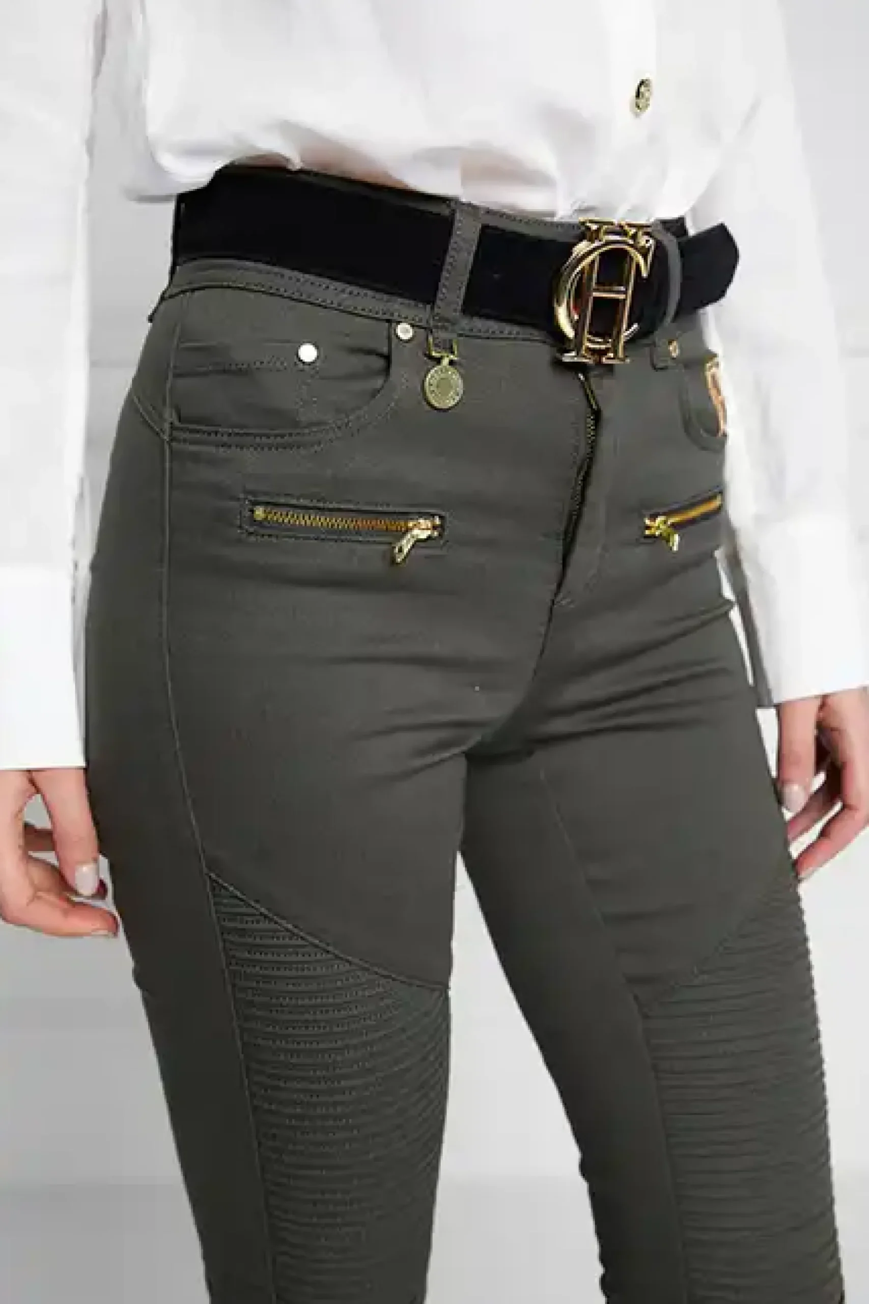 Holland Cooper Biker Jean Hunter Green Best
