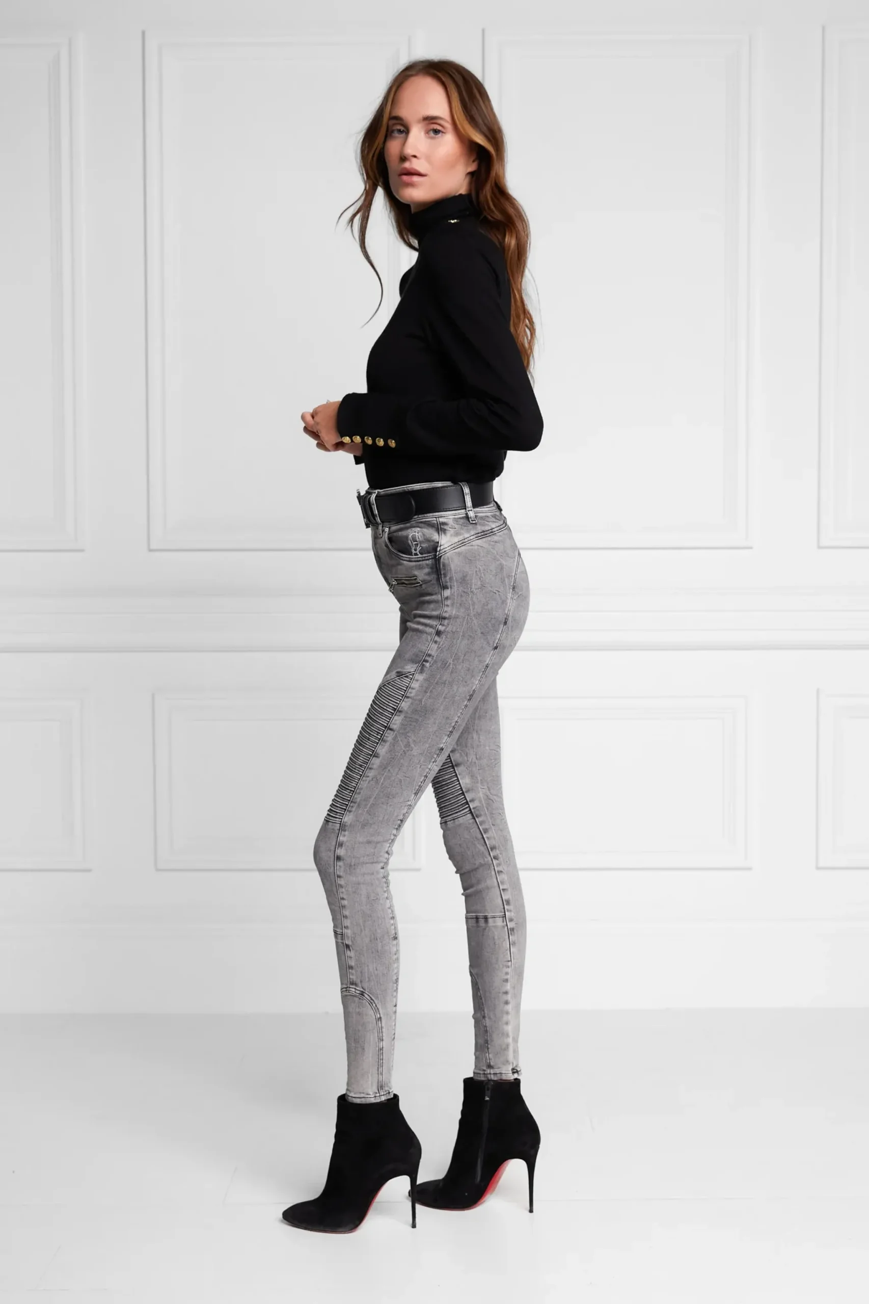 Holland Cooper Biker Jean Ash Grey Discount