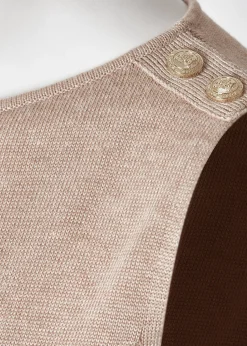 Holland Cooper Boat Neck Vest Camel New