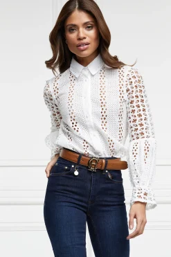 Holland Cooper Broderie Lace Shirt Hot