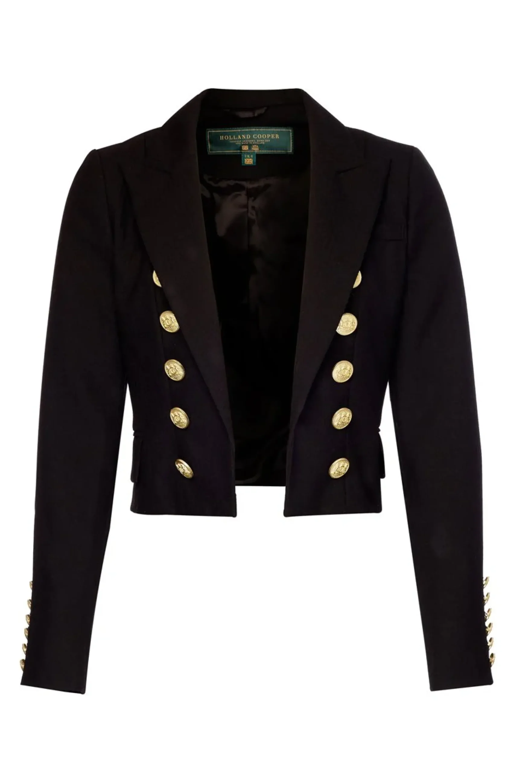 Holland Cooper Brompton Jacket Black Barathea Clearance