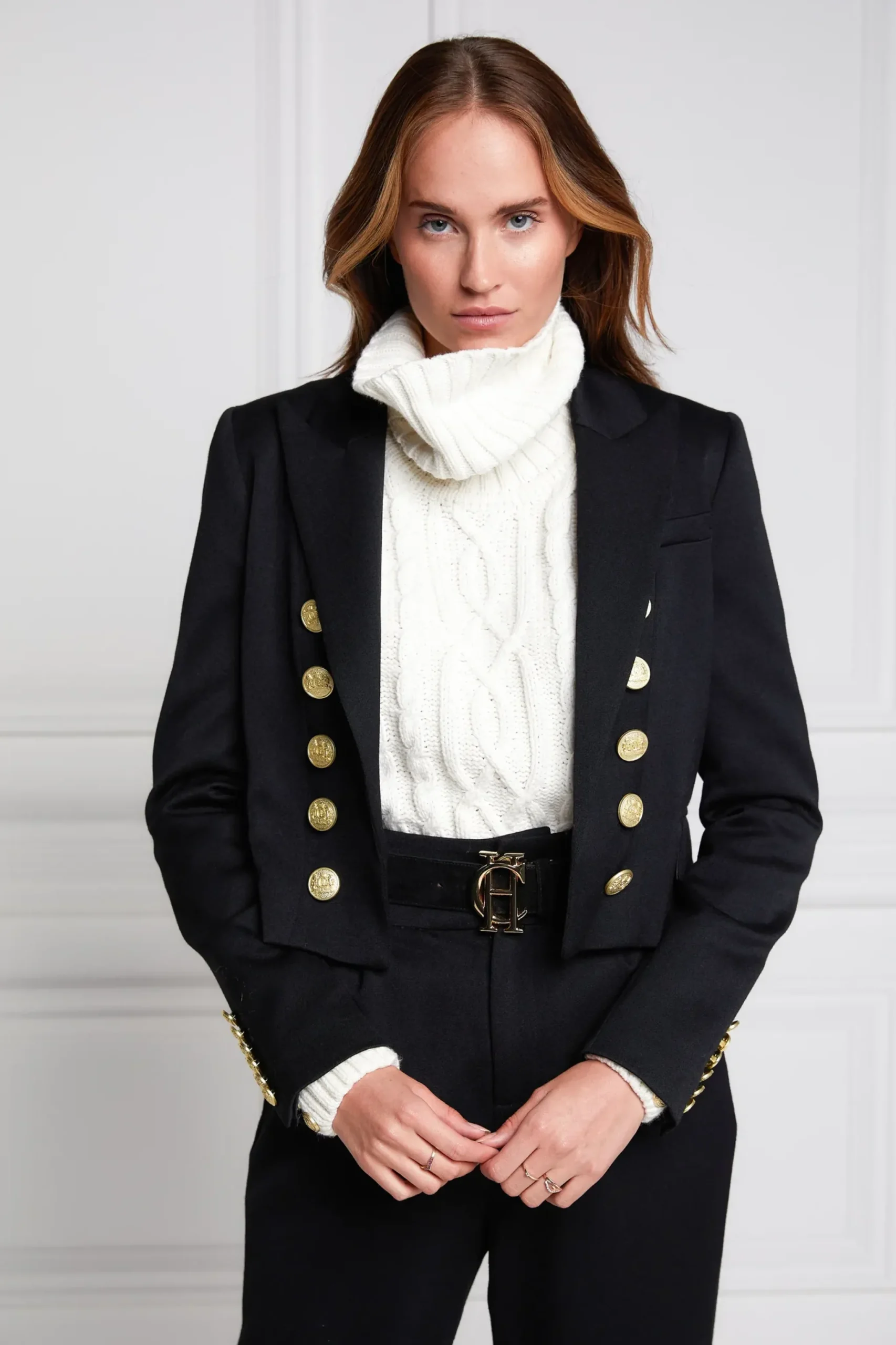 Holland Cooper Brompton Jacket Black Barathea Clearance