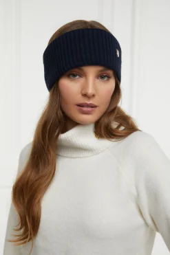 Holland Cooper Burghley Headband Ink Navy Clearance