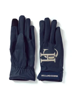 Holland Cooper Burghley Riding Gloves Ink Navy Outlet