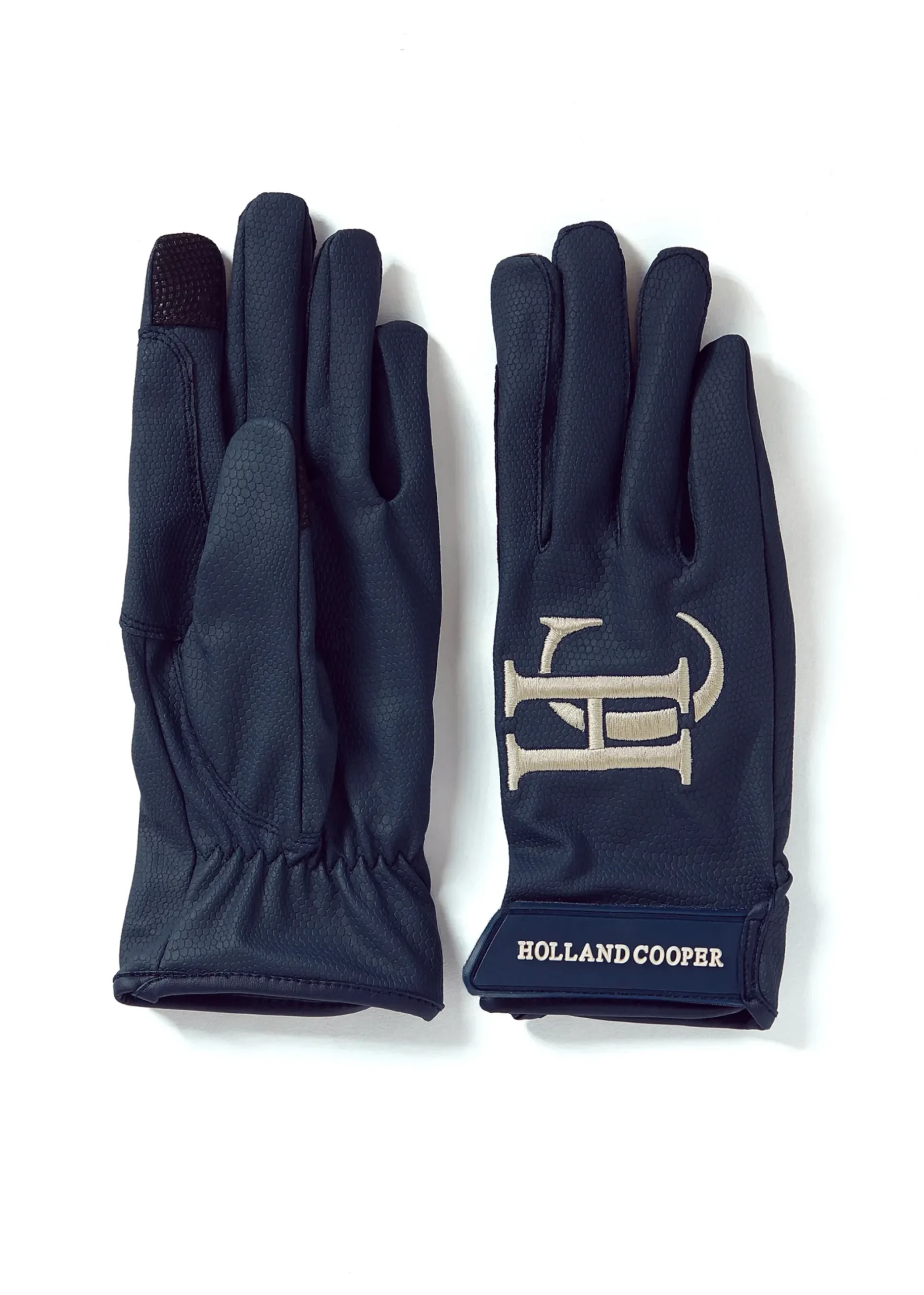 Holland Cooper Burghley Riding Gloves Ink Navy Outlet