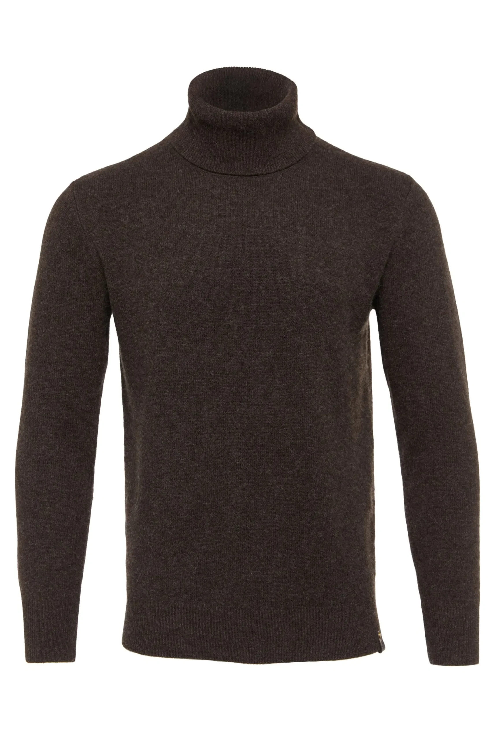 Holland Cooper Byron Roll Neck Knit Chocolate Outlet