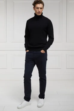 Holland Cooper Byron Roll Neck Knit Black Hot