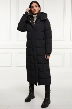 Holland Cooper Carrington Longline Coat Black