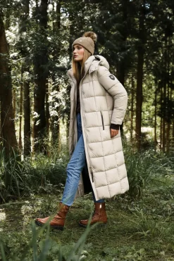 Holland Cooper Carrington Longline Coat Stone
