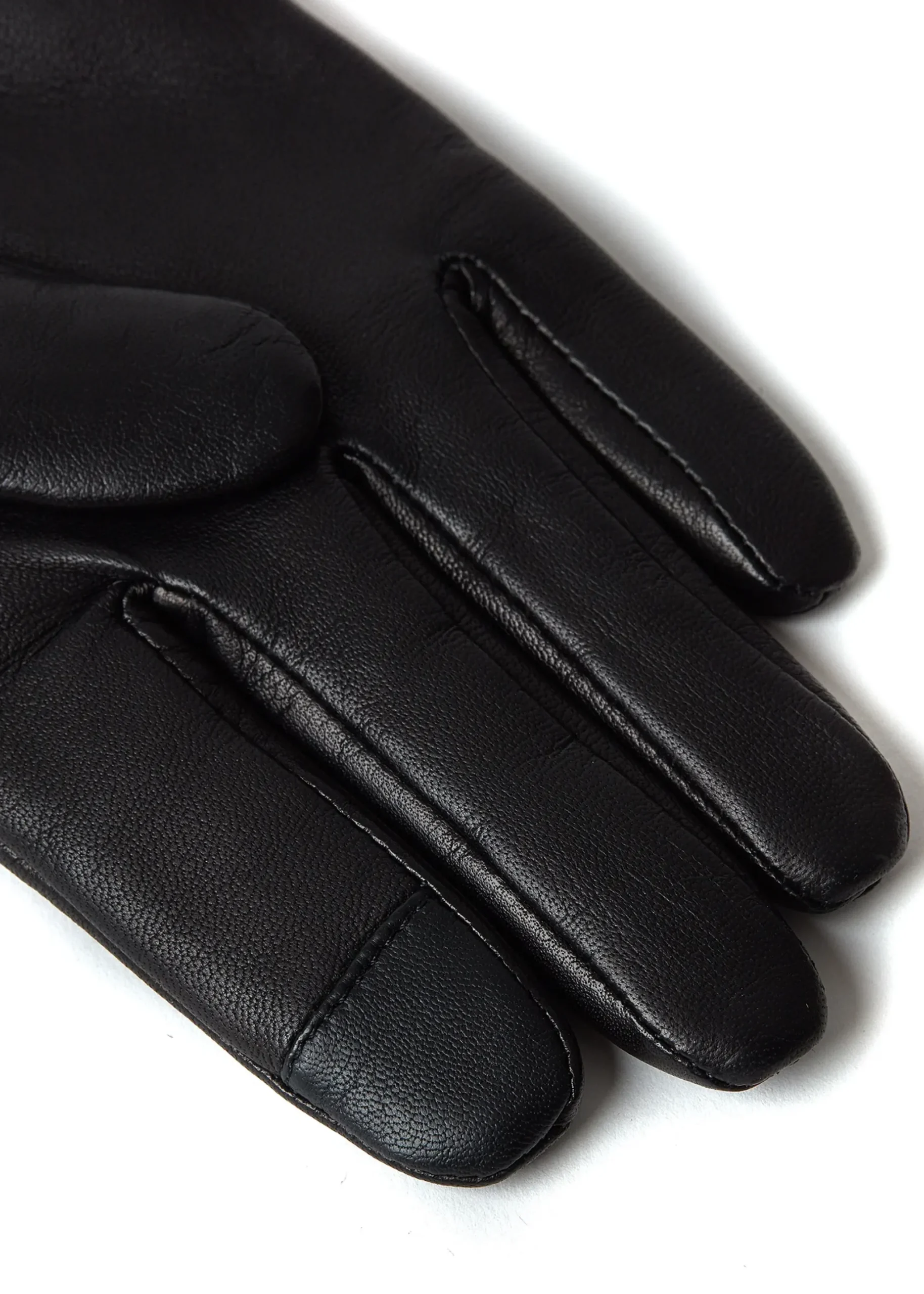 Holland Cooper Cashmere Lined Faux Trim Leather Gloves Clearance
