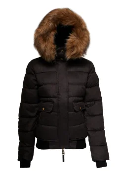 Holland Cooper Cervinia Puffer Charcoal Tweed Online