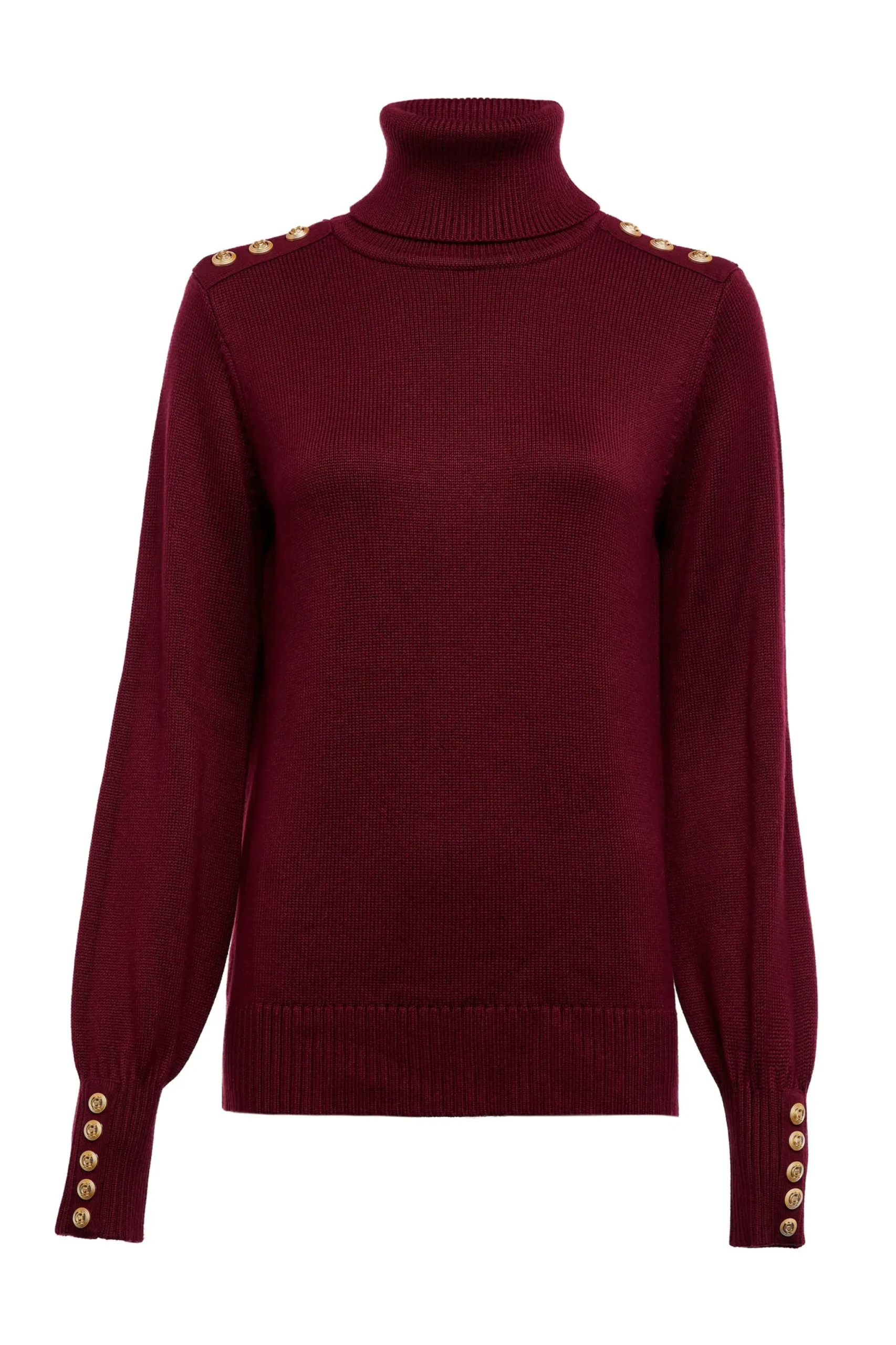 Holland Cooper Chamonix Roll Neck Knit Wine