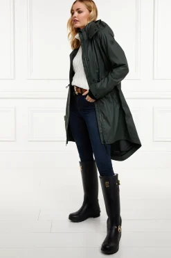 Holland Cooper Chartwell Rain Parka Evergreen Sale