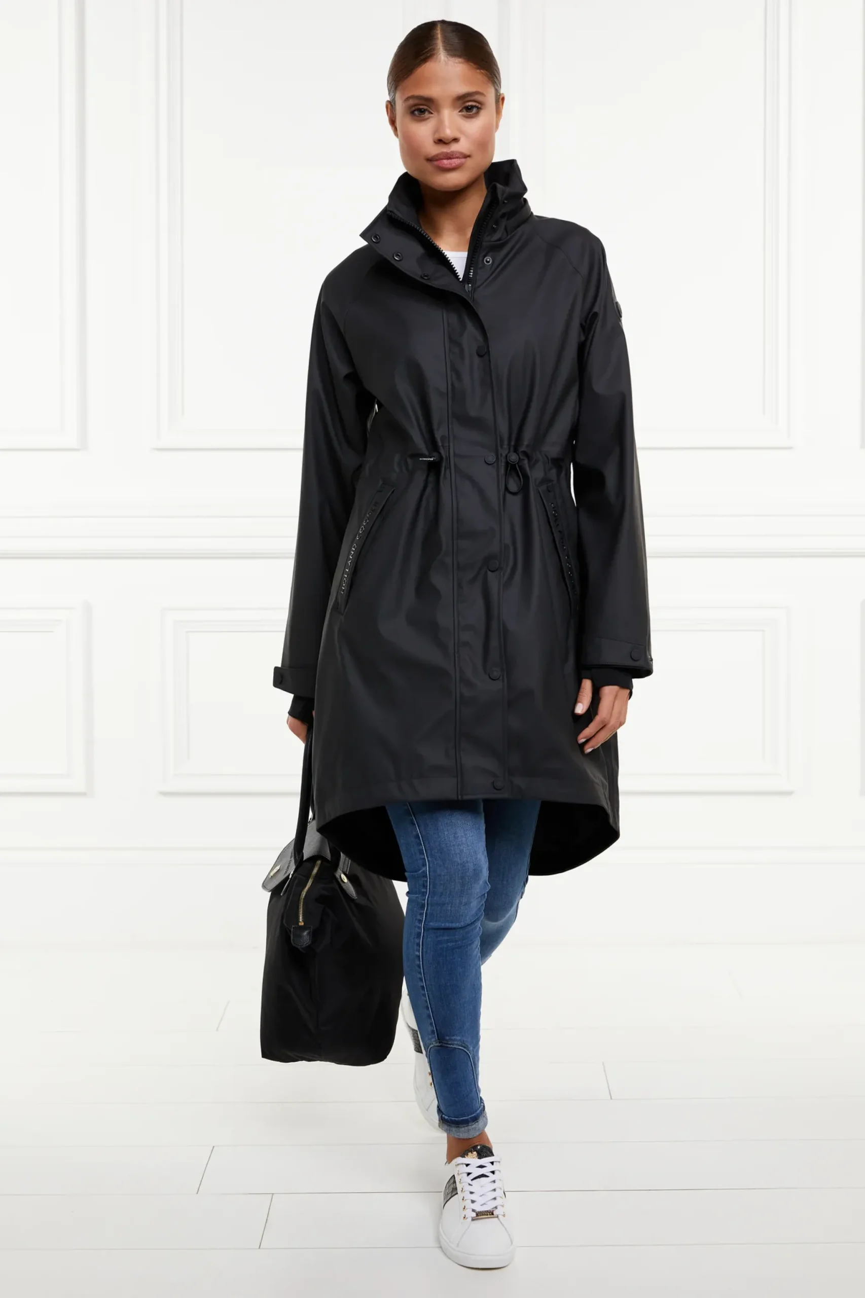 Holland Cooper Chartwell Rain Parka Black Sale