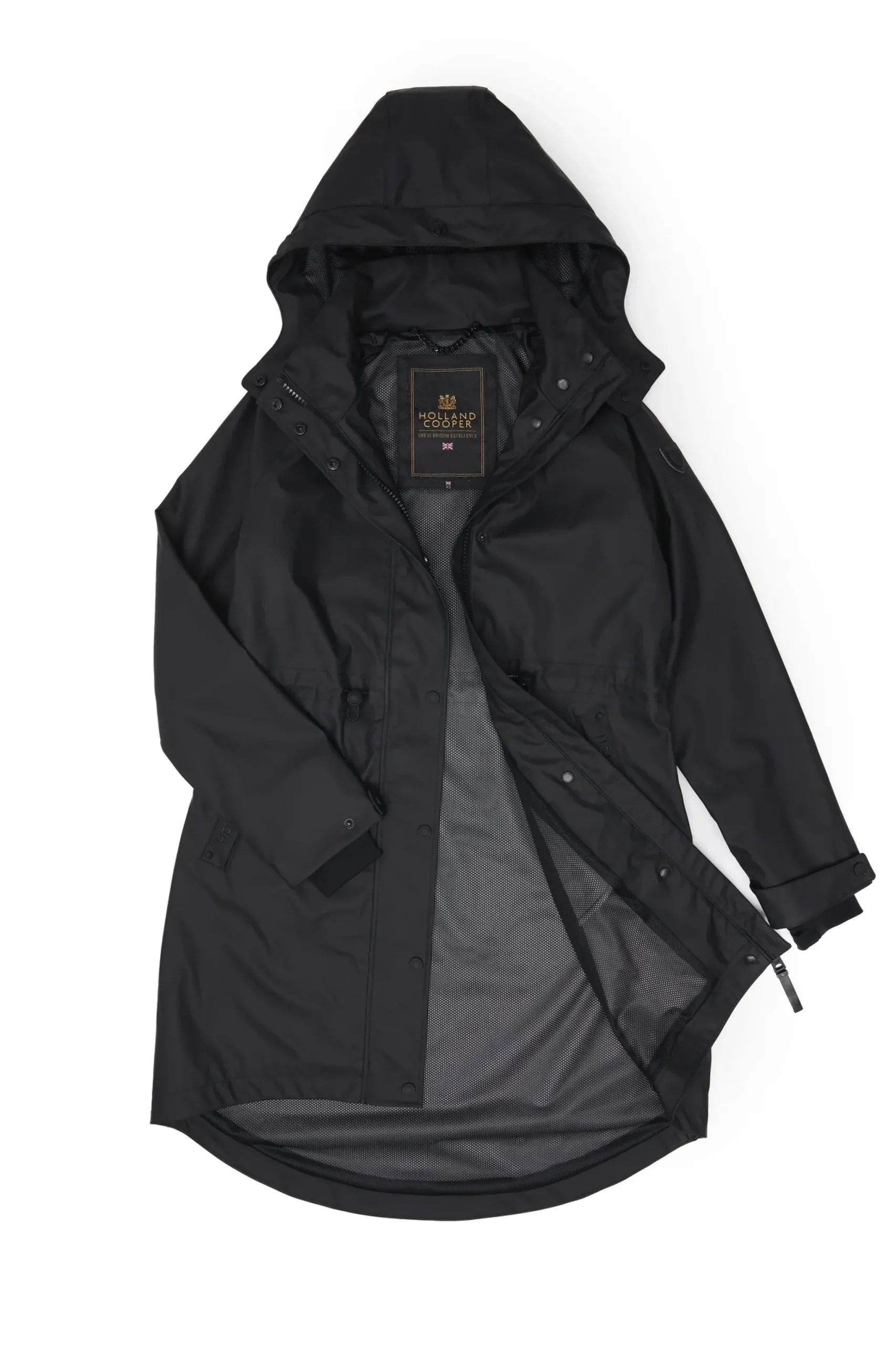 Holland Cooper Chartwell Rain Parka Black Sale