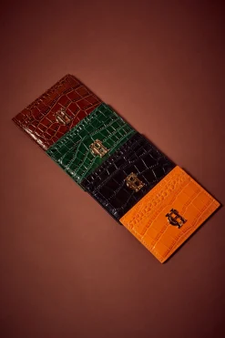 Holland Cooper Chelsea Card Holder Tan Croc Best