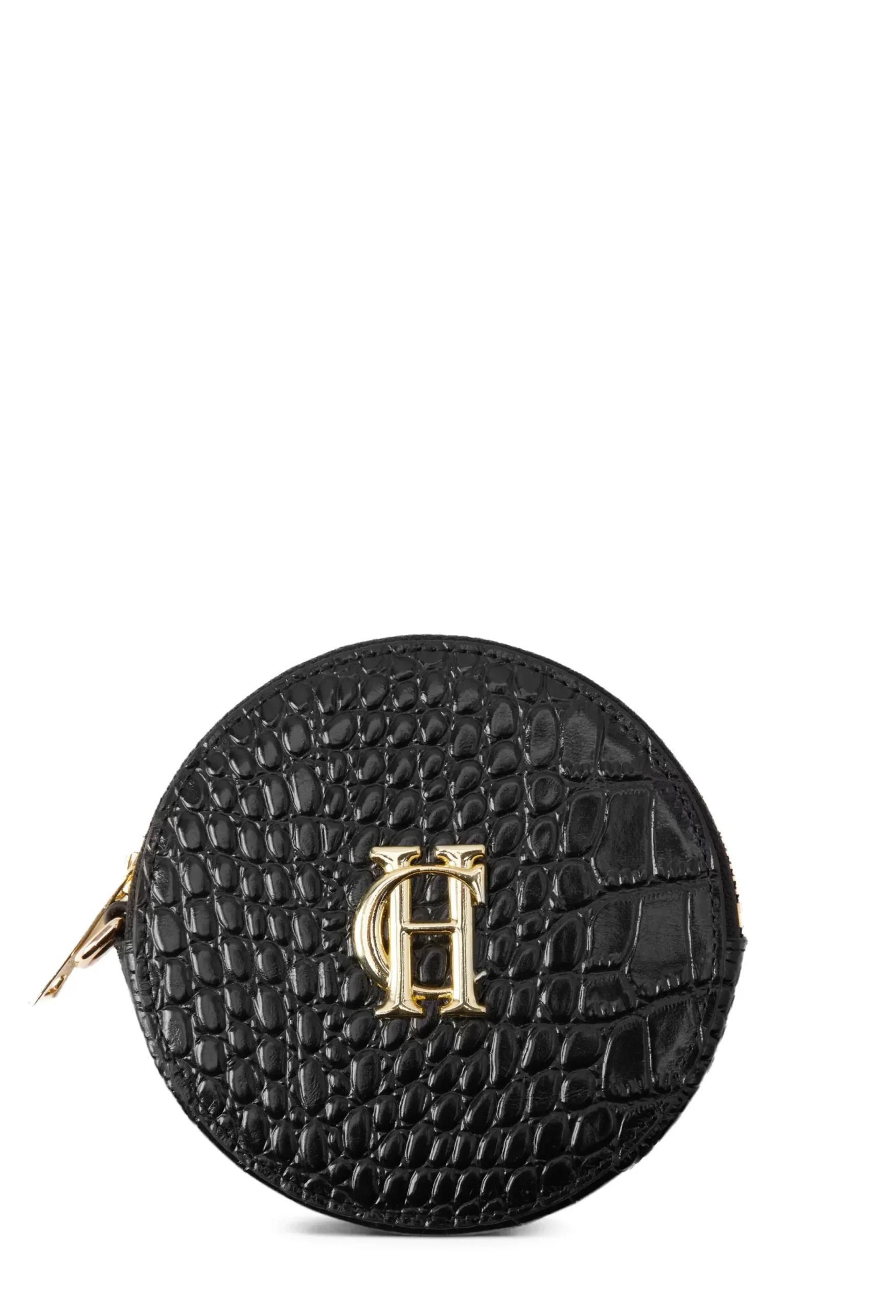 Holland Cooper Chelsea Coin Purse Black Croc Best