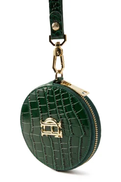 Holland Cooper Chelsea Coin Purse Emerald Croc Outlet