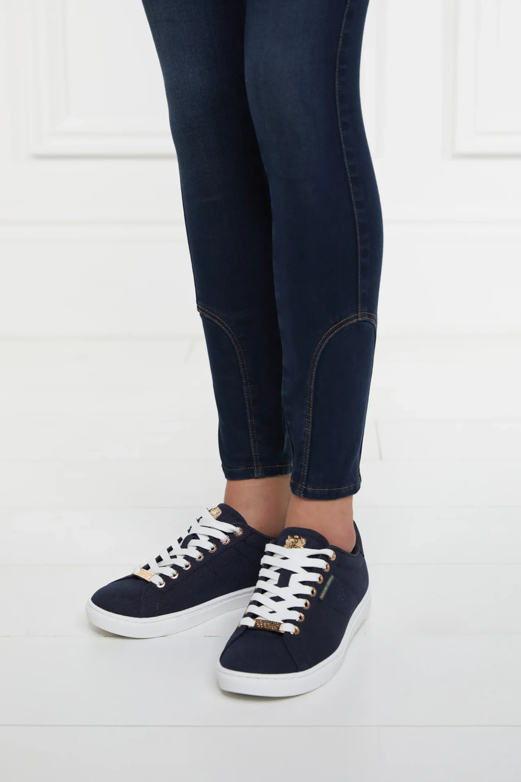 Holland Cooper Chelsea Court Trainer Ink Navy Clearance