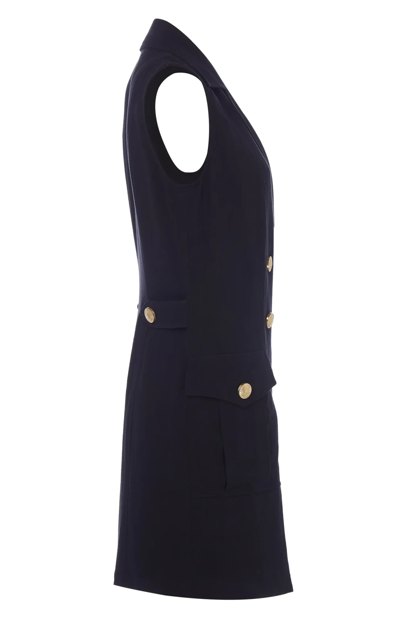 Holland Cooper Chelsea Dress Black Linen