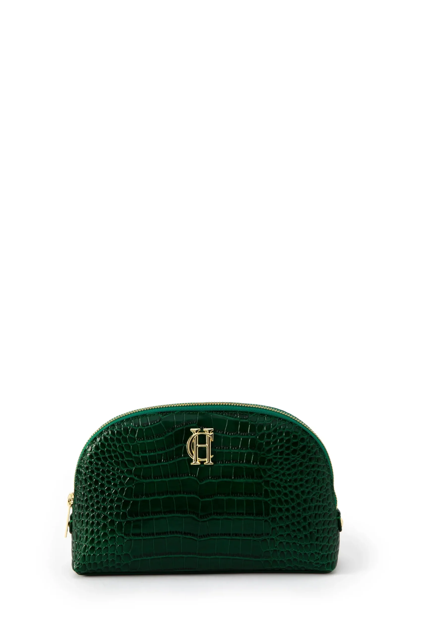 Holland Cooper Chelsea Makeup Bag Emerald Croc Online